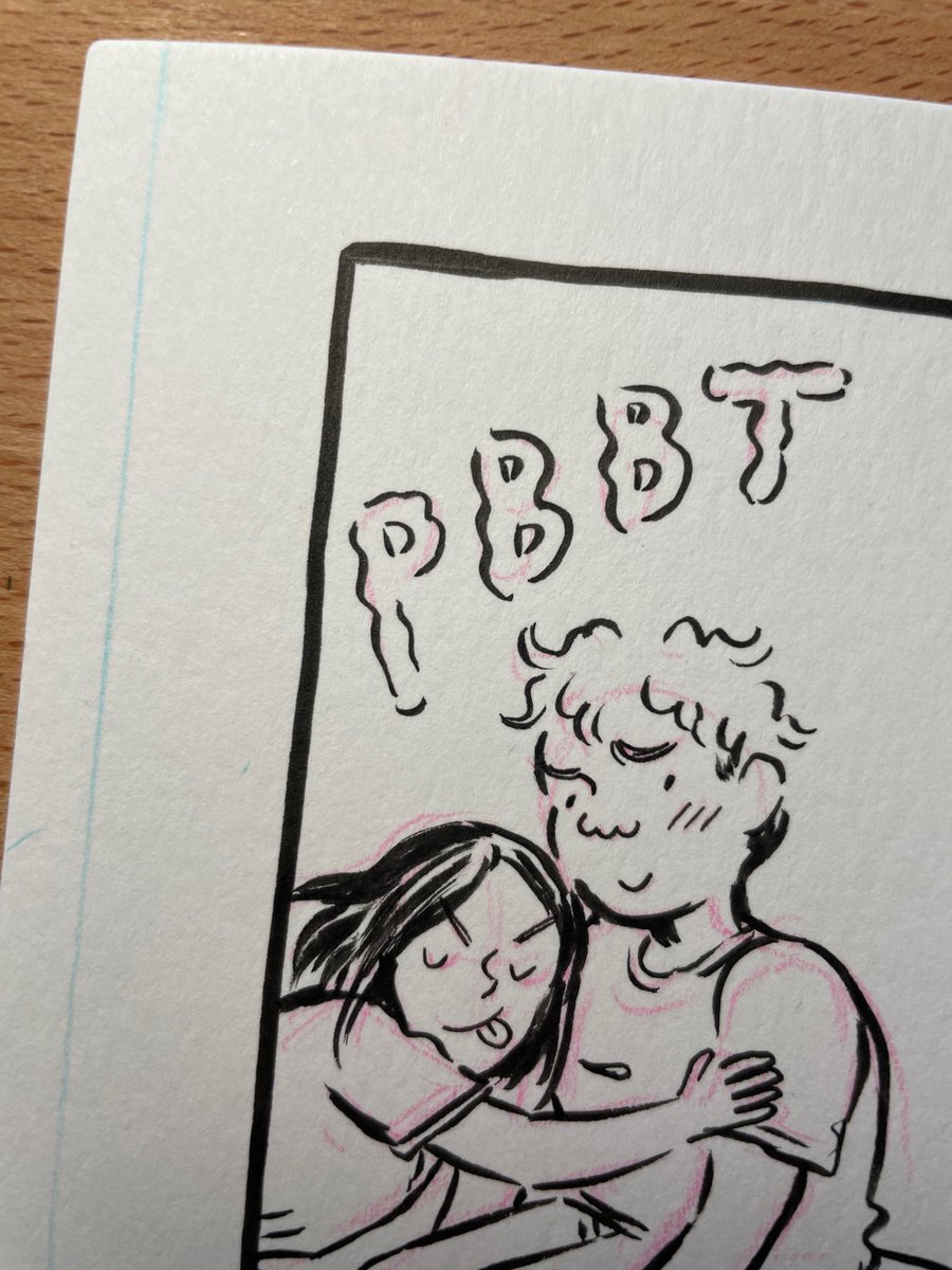 8 pages left to ink! Single digits!!! Holy heck! It's weird to work on something for so long and suddenly the end is in sight!! 