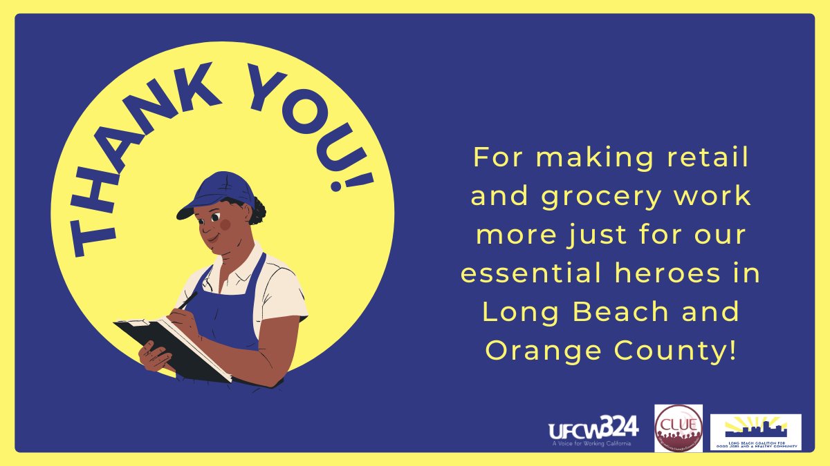 CLUE_OC's tweet photo. Grocery workers ensured food on our tables throughout the pandemic. Now we stand with our heroes fighting for a living wages &amp; safety across So Cal. We will host a virtual community briefing on Wednesday, March 30 @ 4pm Will you join us? Register TODAY via https://t.co/unS9WlAPdp https://t.co/xw0nHbAAs5