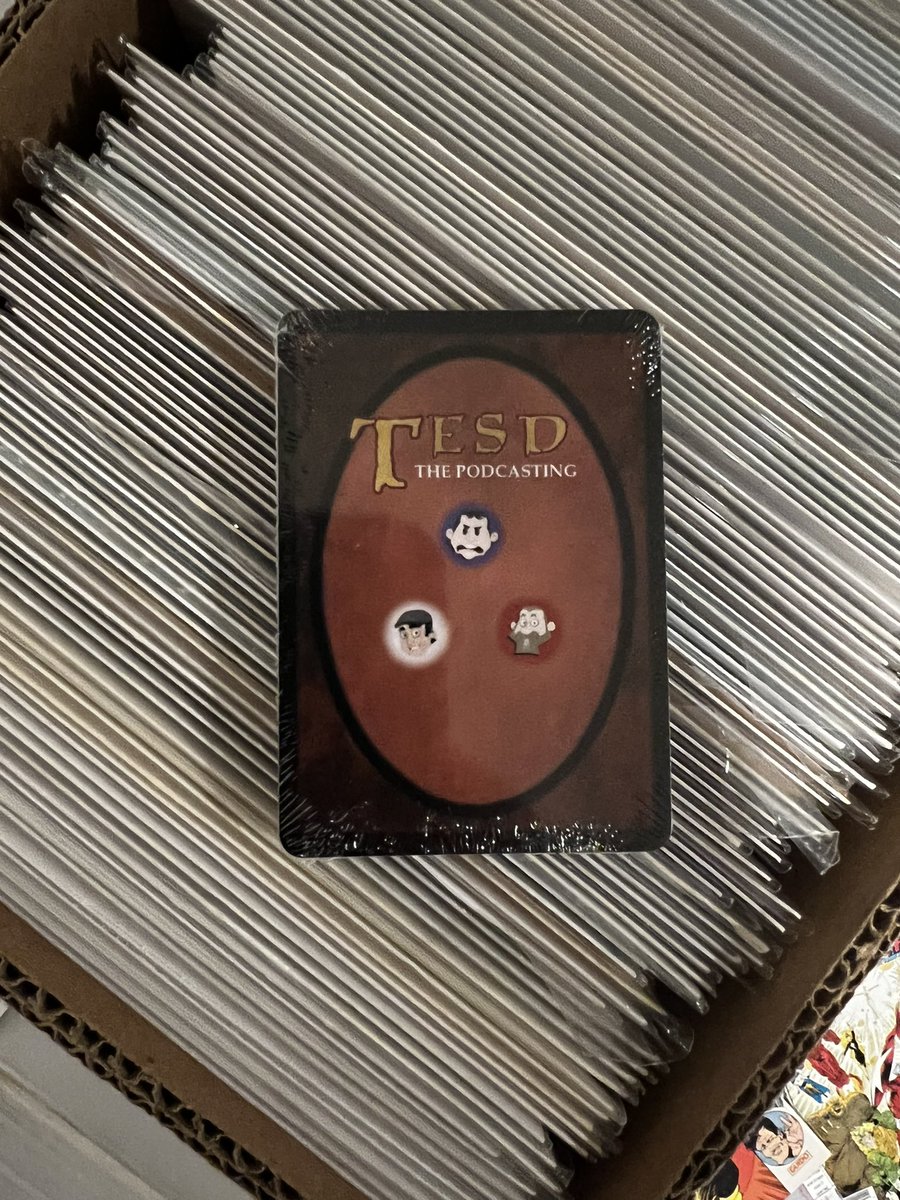Loathstupid's tweet photo. Hear ye! Hear ye! How about another #Giveaway a full set of magic #TESD cards absolutely free. Comment #TESD on THIS POST ONLY and I’ll pick a winner Saturday at noon. #RetweeetPlease for everyone @DonovanTESD @SModfan @tesdgroupie @sundayjeff https://t.co/tnzIN5EwBk