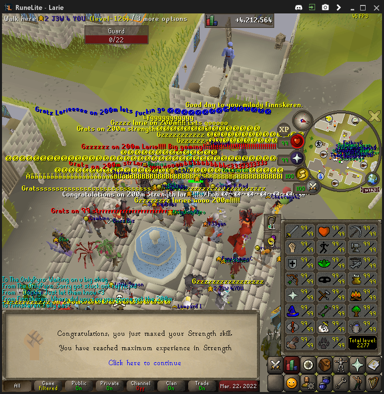 larieosrs's tweet image. 200 Str and @TheOnlyPyro  200m Fm &amp;lt;3 @FOHClan