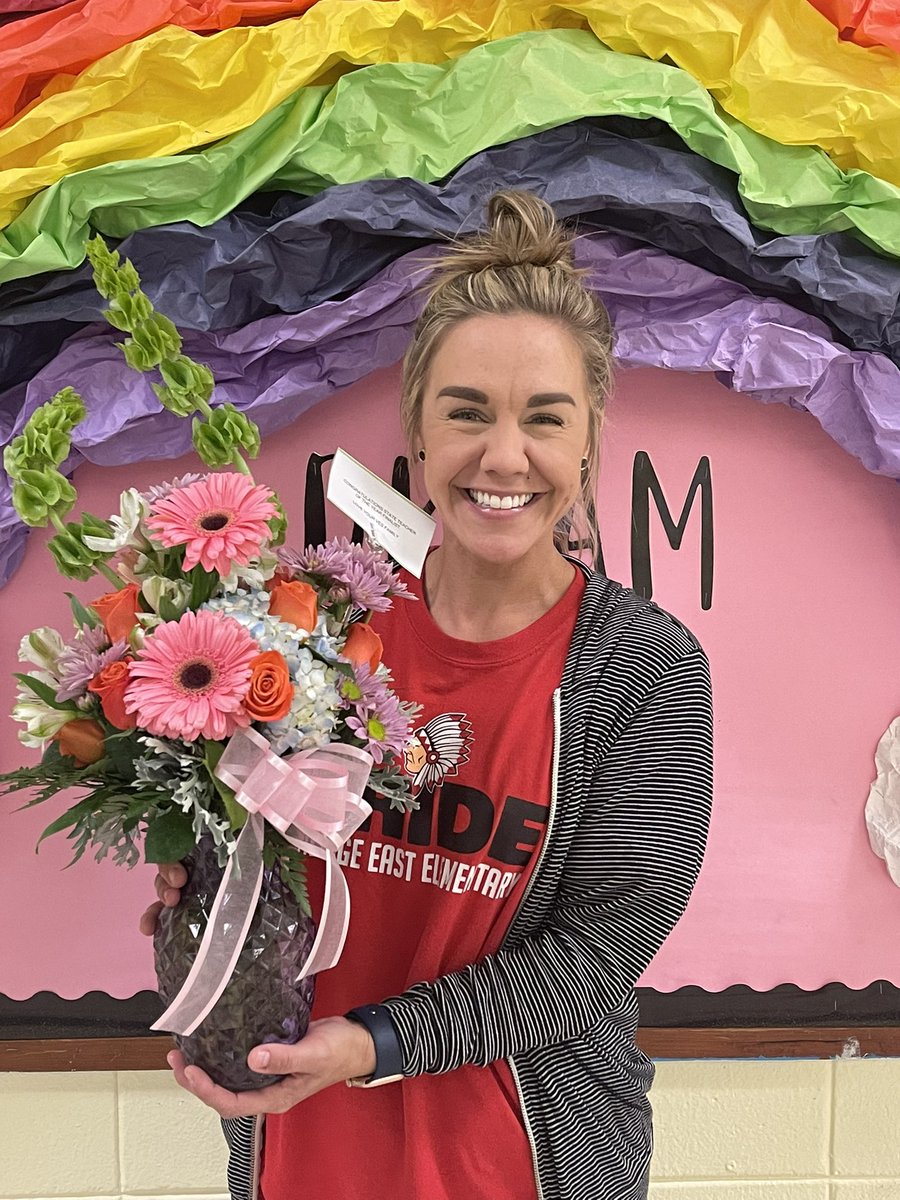 VillageEastEle1's tweet photo. Semifinalist for Louisiana’s Elementary Teacher of the Year! VES’ very own Emily Tuttle! #VESIndians #TPSDPride https://t.co/6ZQO4FNBlm