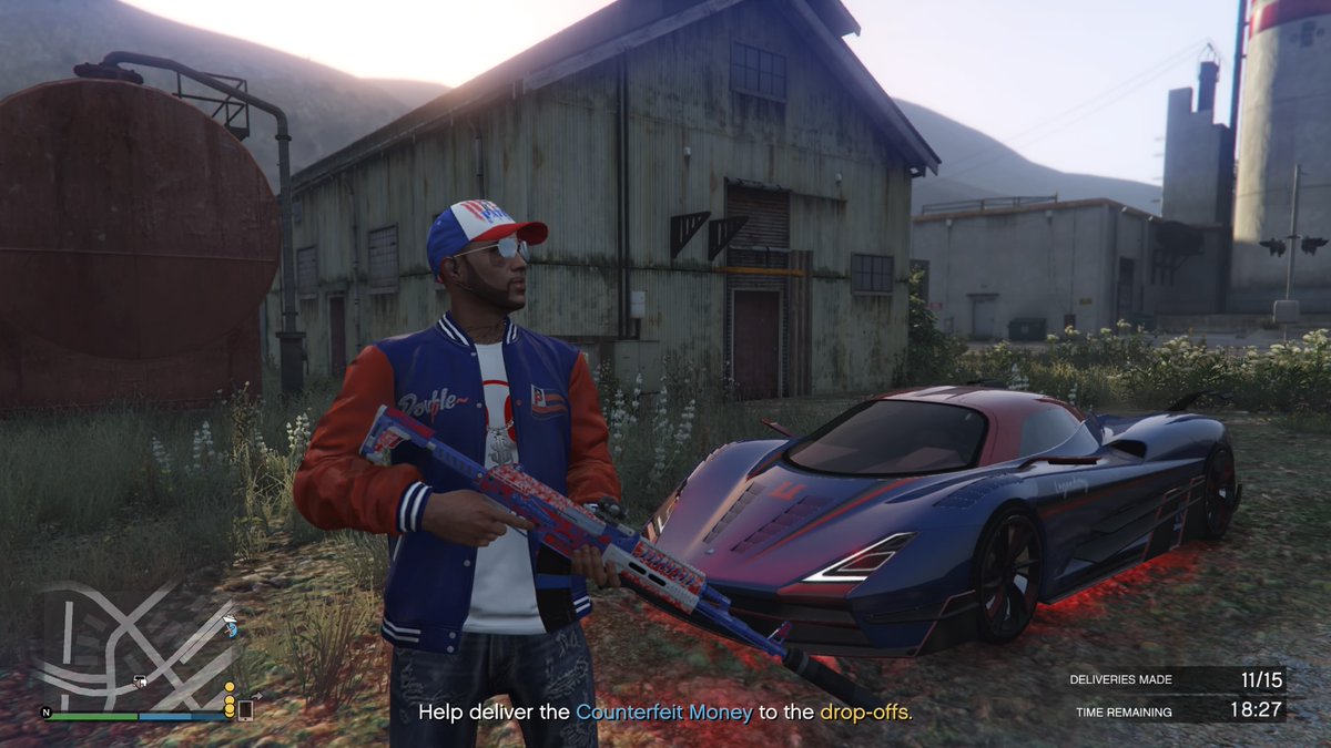 ChaosTheTorch's tweet photo. Whip match da drip n match da stick!....#GTAOnline #GTA5 #GTA #DripGod #TopGrinder #BigBank #BossMoves #PushinP https://t.co/9LPytcKr3b