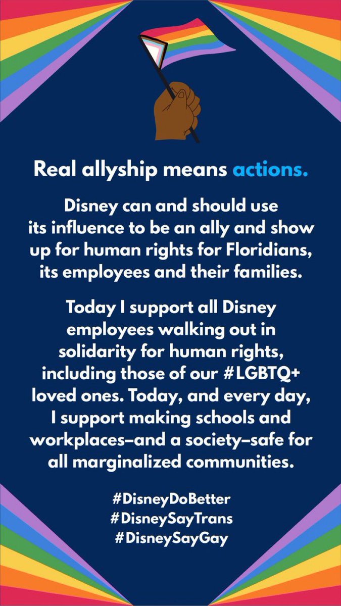 oh_heyyy_andy's tweet photo. I continue to fight for my team &amp; community by telling leadership at Disney to do better &amp; how to do so. Fix the pay inequities, give your shows more money &amp; time on schedules, &amp; create more LGBTQ+ content by LGBTQ+ people. 🌈✊
#DisneyDoBetter #DisneySayGay #DisneySayTrans https://t.co/CcpHlTAjRz
