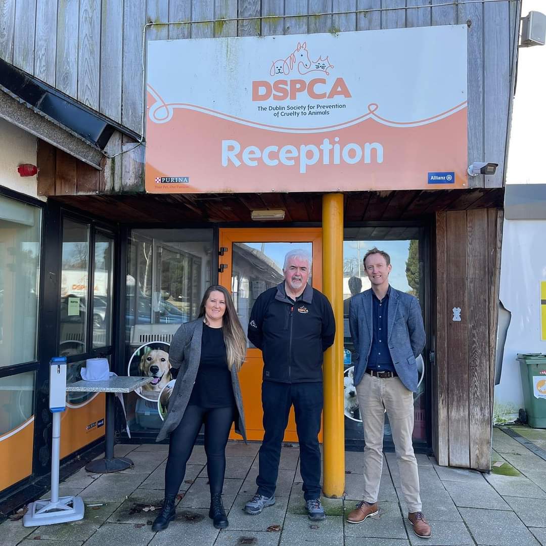DublinSWFF's tweet photo. @ladublinoise was joined by @BarryAndrewsMEP to meet Brian and the team in the DSPCA https://t.co/cxh8Pj9bVM