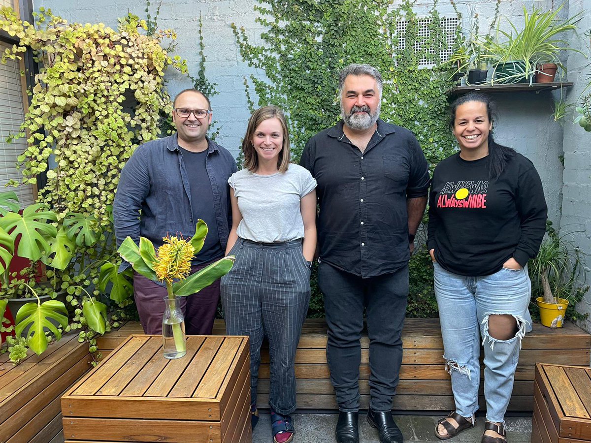 So wonderful to have <a href="/Kon__K/">Kon Karapanagiotidis</a> founder of the <a href="/ASRC1/">ASRC</a> back with us in the studios this morning! The ASRC’s #feastforfreedom is about to get underway. Sign up via asrc.org.au to be part of it!