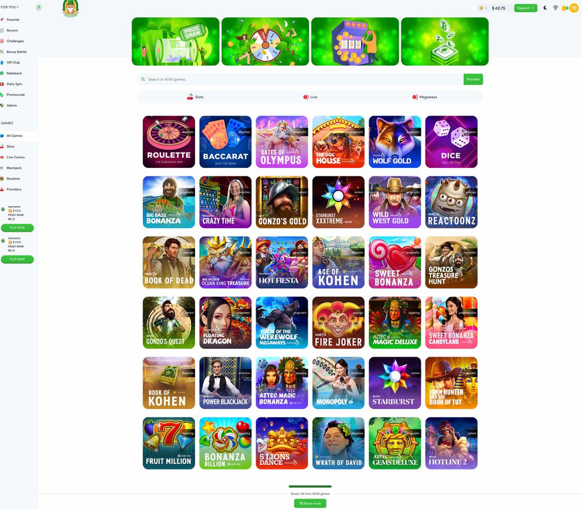 Out of 4000+ #casino games, what is the 1st one you will try? 🥰

Join us! t.me/LuckyShinu
🚀

#LuckyShinu #LUSHI $LUSHI #Ethereum #1000xgem #altcoins #altcoinseason #lottery #cryptocurrency #crypto #NFT #Metaverse #SHINJA #shiba #CasinoCoin #casinoonline #pokeronline