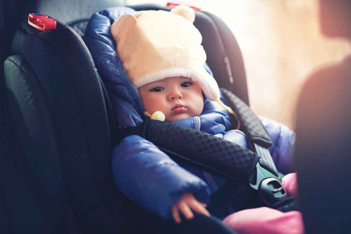 Spring is here, but in many areas parents still need to bundle up baby. Blankets are a good alternative to a heavy, puffy coat, which can cause the car seat harness to not fit snugly. When temps increase, you can remove the blanket easily. #TheRightSeat