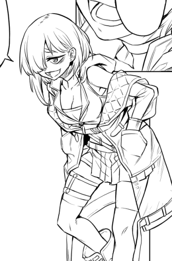 雰囲気で服を描いている 