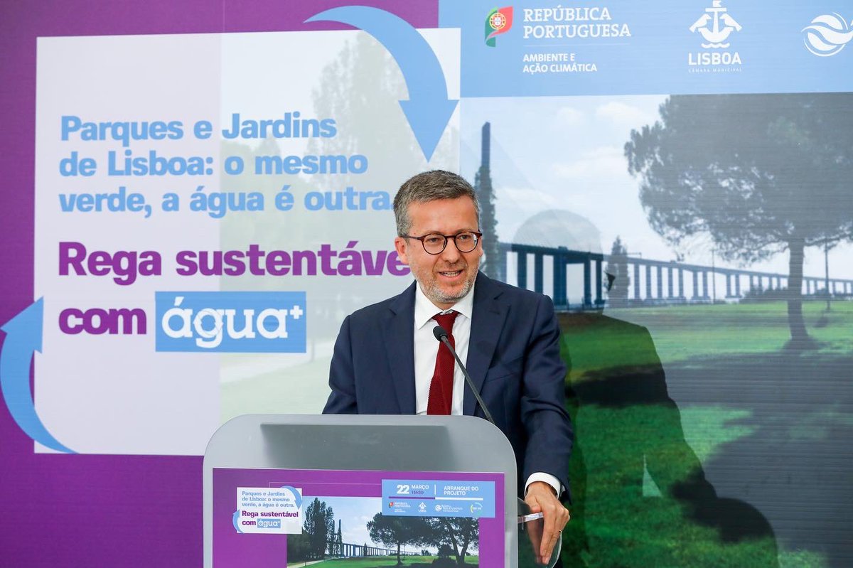 No Dia Mundial da Água, lançámos o projeto Parques e Jardins de Lisboa: o mesmo verde, a água é outra, rega sustentável com água+. Em que consiste este projeto? Numa Lisboa mais eficiente no consumo de água.