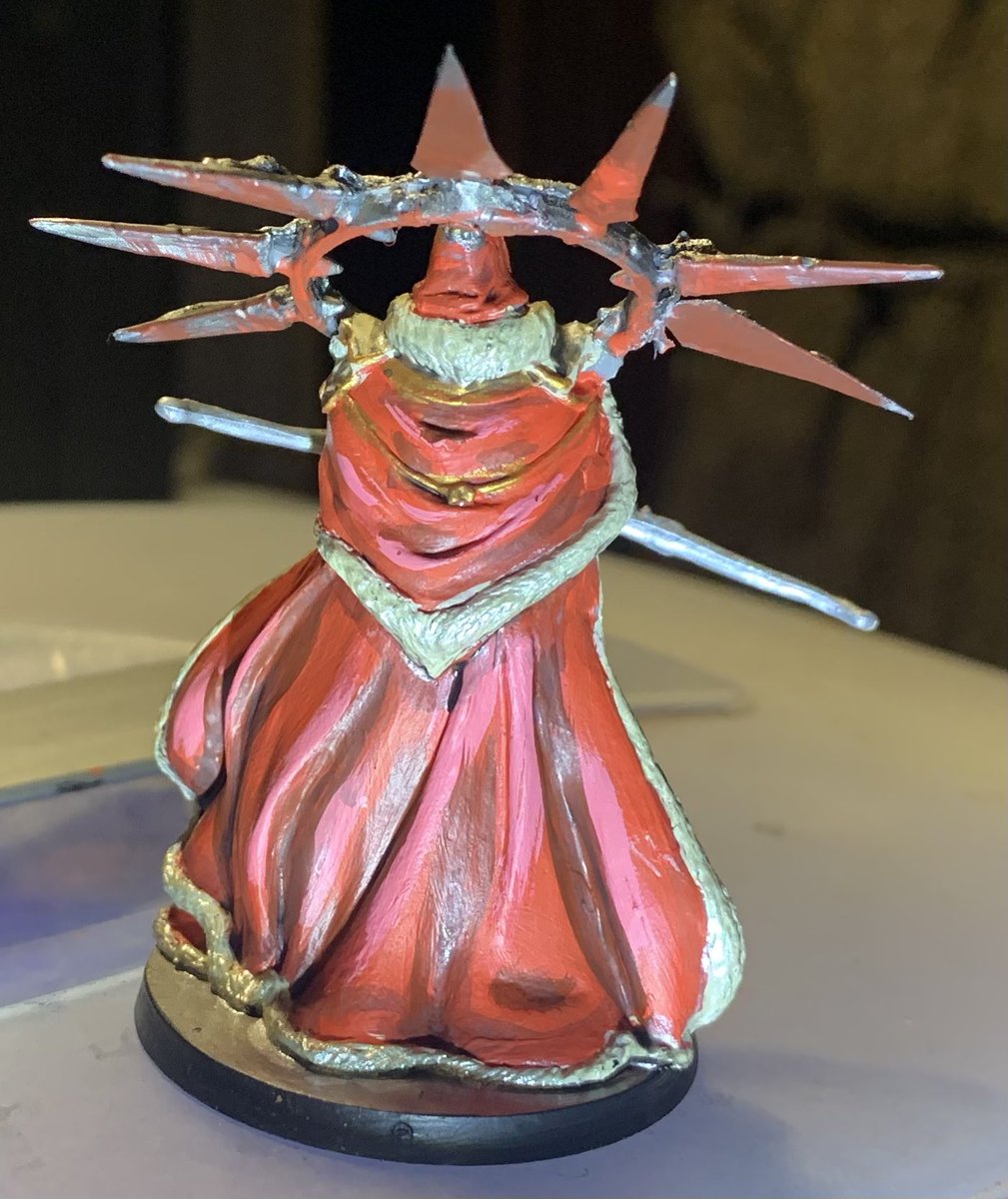 NavajoBirdsong's tweet photo. #MassiveDarkness2 #RoamingMonster #YtheriaUndeadQueen #painting Iβll try n get better photies in daylight.. https://t.co/JIH4wu6IIF