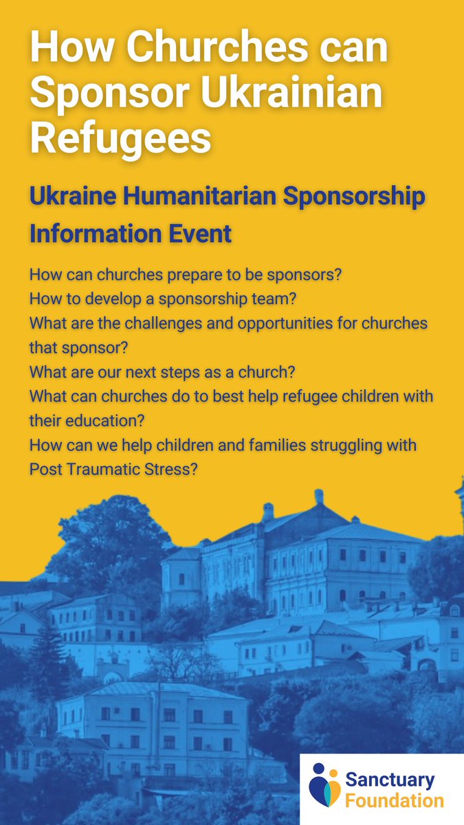 krishk's tweet photo. Join over 650 church leaders to find out how to best support Ukrainian refugee families in the uk both now and when phase 2 of the government's programme is rolled out. Discover how your church can prepare.
Wednesday 3pm .
https://t.co/LI2l3PaG1W https://t.co/sffVb7HSfw