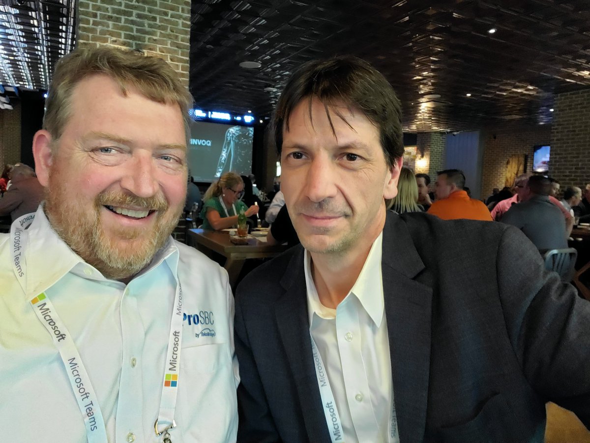 TelcoBridges's tweet photo. Michael Brandenburg, Analyst with Frost and Sullivan @Frost_Sullivan sat down with us at #EC22 to get a read on the market and his new report on UC providers.
@enterprisecon #telecom #UC #SBC #NetworkTransformation #Metaswitch #SS7toSIGTRAN https://t.co/xPbADbgIN8