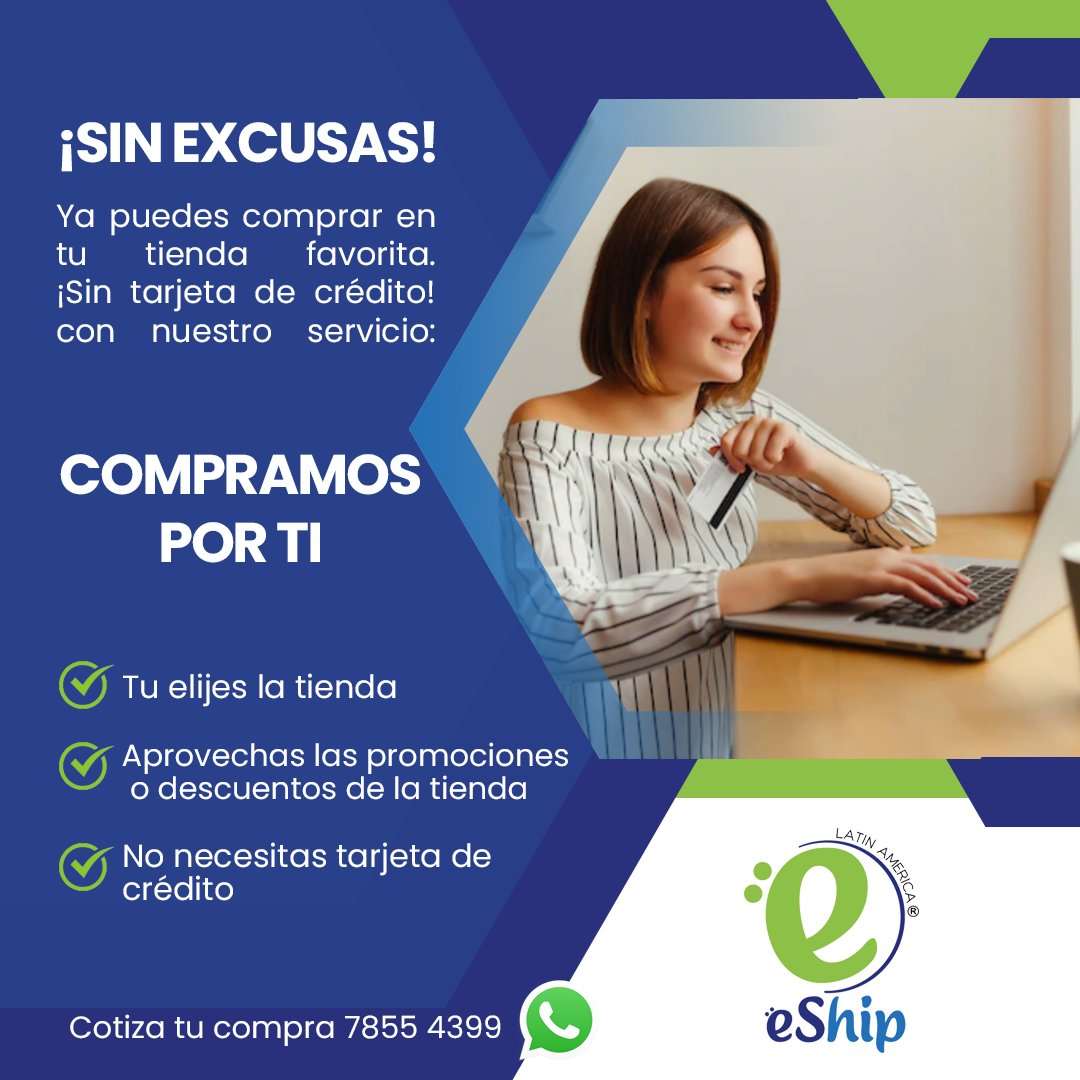 EShipLaSV's tweet image. ¿Te gustaría que compraramos por ti? 🛒Escríbenos 78554399 📨indicanos que deseas comprar y nosotros nos encargamos del proceso!! 🛍#compramosPorTi