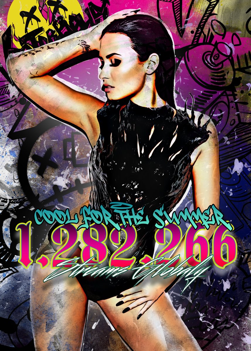 jaredbarton_26's tweet photo. took me half an hour and it's here congratulations @ddlovato for cool for the summer being number 50 on the Spotify charts gaining 23 spots with 1,282,266 streams globally #streamcoolforthesummer https://t.co/s7xBIQ0MSP