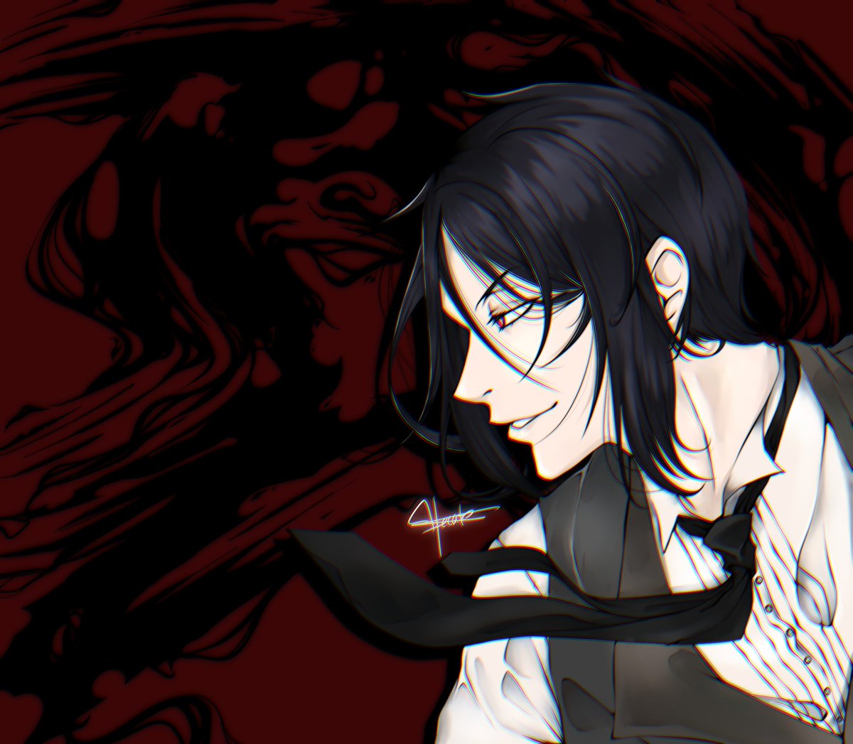 DazzlingBlades's tweet image. One Hell of A Bitch.

#digitalart #artist #demon #digital #sebastianmichaelis #sebastian #blackbutler #kuroshitsuji #fanart #kuroshitsujifanart #黒執事 #セバスチャンミカエリス  #blackbutlerfanart