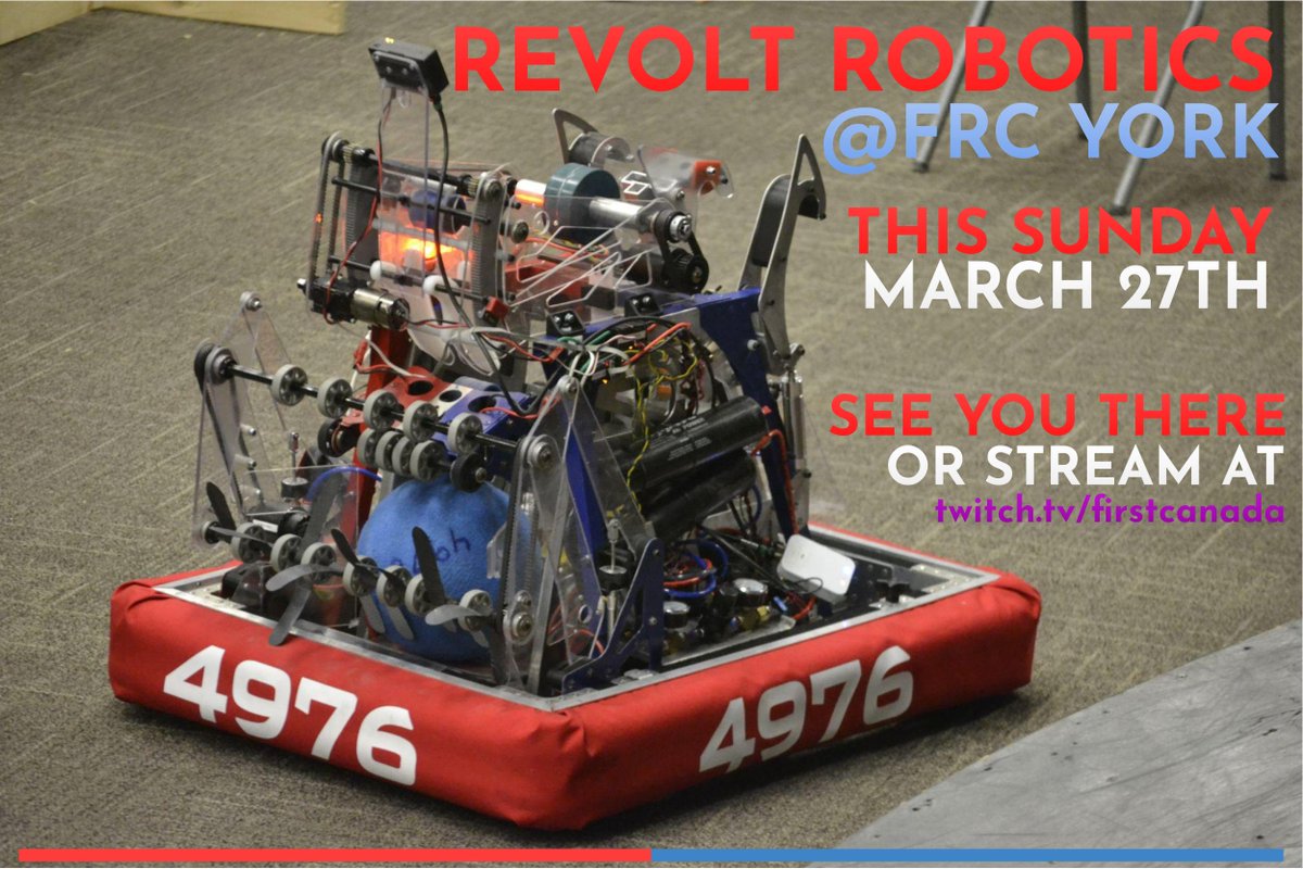 RevoltRobotics's tweet image. Been keeping busy! New Cargo launcher: ✔ York Pit Interviews: ✔ New bumpers: ✔ Our new flamingo Safety Captain: ✔ Ready for #frcyork this weekend: also ✔ 

#firstinspires #omgrobots #frc4976 #engineering  #haltonrobotics #firstrobotics #stemeducation #electronics #robotics