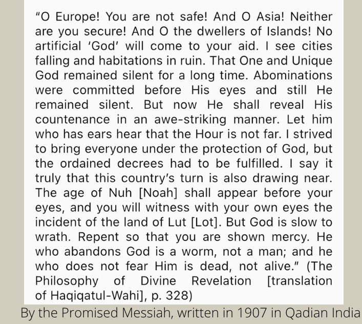 spiritualfit's tweet photo. This is an open invitation from the Promised Messiah (as) from his book “The Philosophy of Divine Revelation” written in 1907 in India, to anyone, who is seeking salvation for there is nowhere else that man can find sanctuary except in God. https://t.co/RmslAsdcQs https://t.co/9IUtcbmmNX