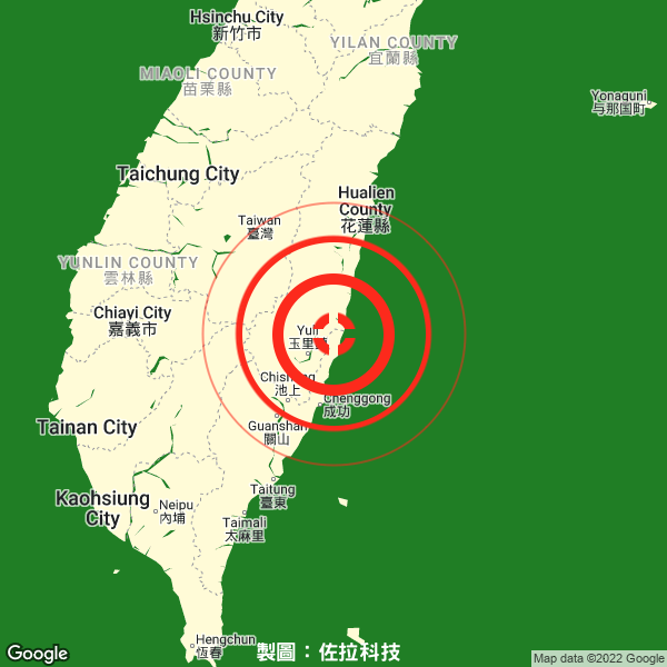 剛才的有感地震在哪裡？ tweet media
