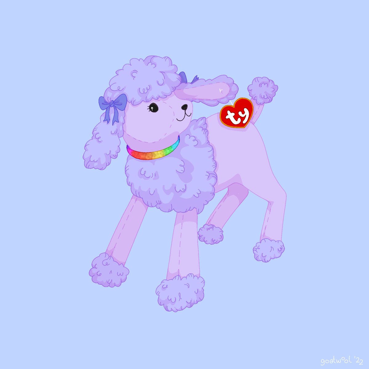goatwool's tweet photo. demure the poodle 🐩 one of my fav beanie babies ♥️!! https://t.co/rK2WcUaFYz