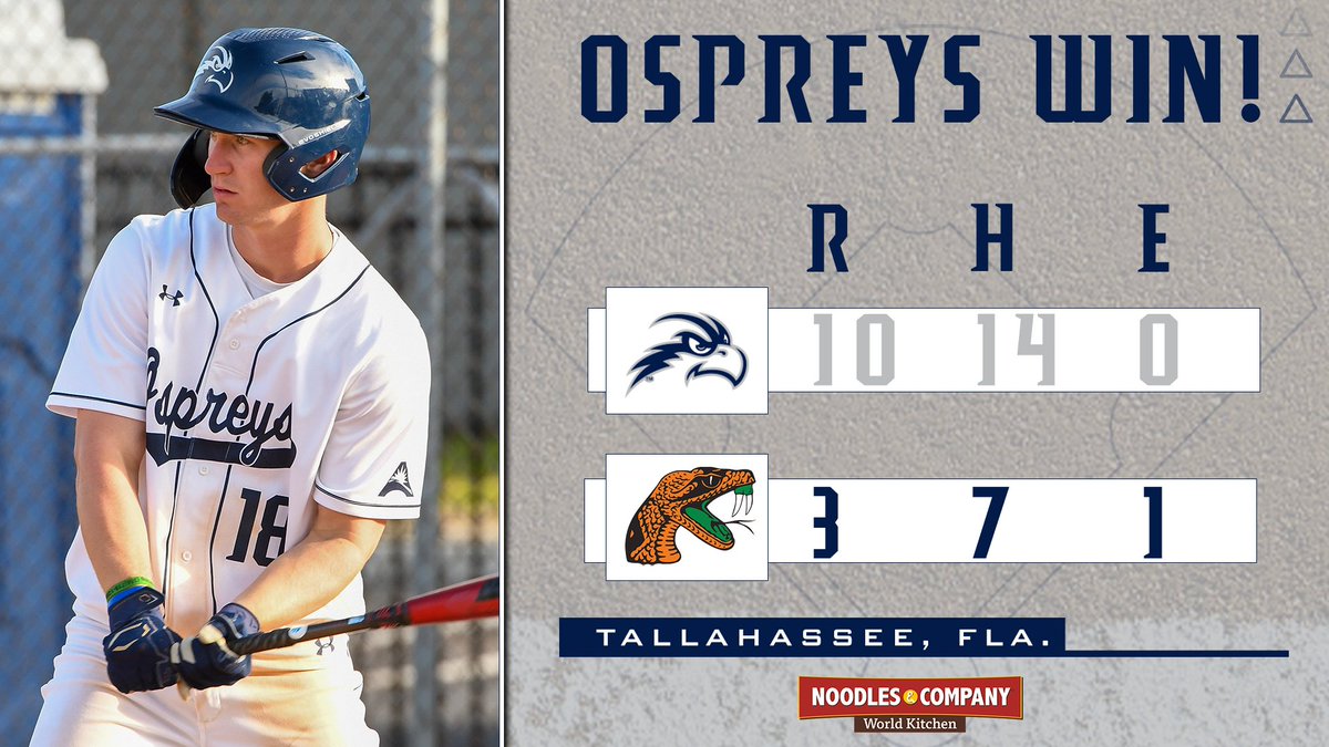 Make it a ✌️win Tuesday in Tally!

<a href="/Brock_edge/">Brock</a> | 4-for-4

Ospreys with fifth-straight double-digit hit game.

#SWOOPLife