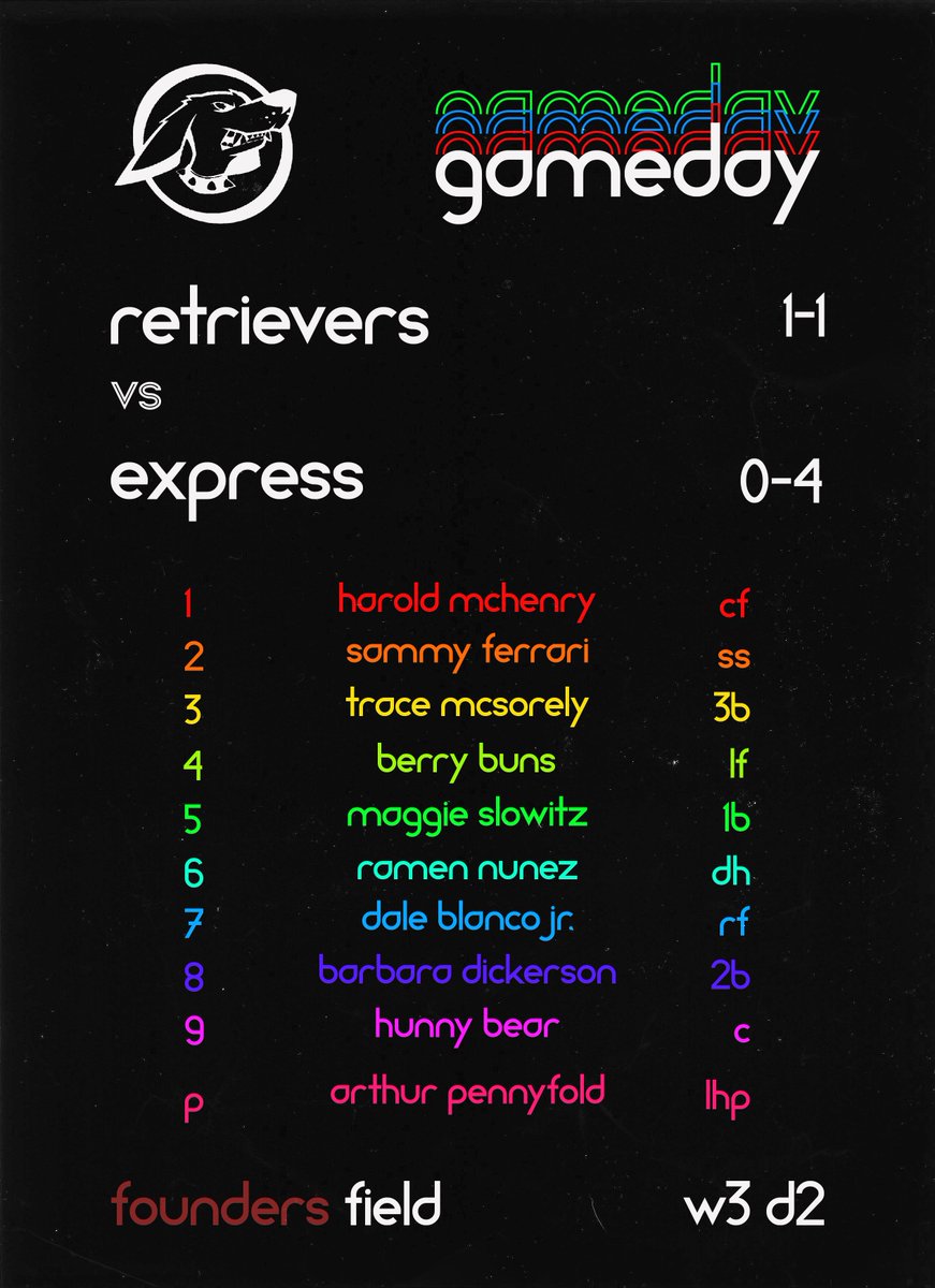 RetrieversSSBL's tweet photo. Choo-choo?! We'll chew-chew on you! Arthur Pennyfold takes the mound against the Express for the last game of the night! @SSBLtv 

#RaiseTheWoof https://t.co/pdoPb2Ql3v