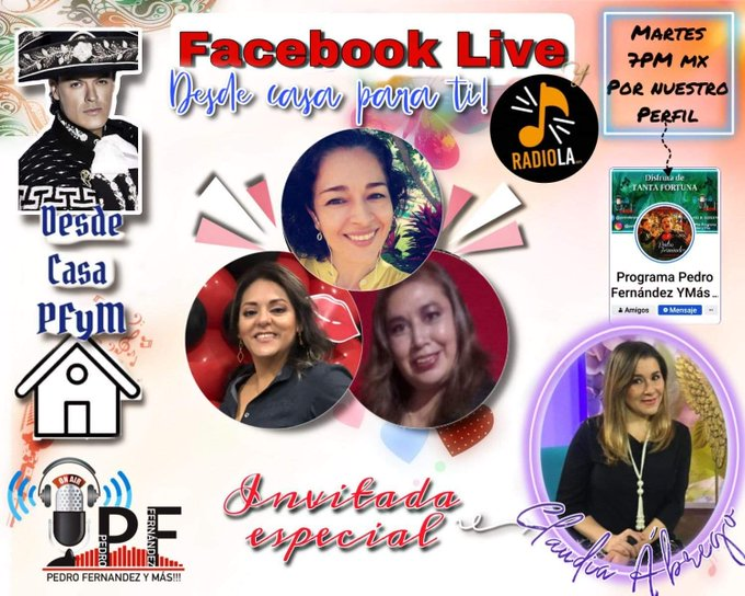 RominaRichards2's tweet photo. No se pierdan hoy a las 7:00 PM 🇲🇽 el Facebook LIVE con una invitada especial @ClaudiAbrego y también estará con nosotros #FlorMariscal no se lo pueden perder por el perfil del programa @pedroferymas en Facebook y #RadiolaTv
Los esperamos 🤗 https://t.co/rSt99fhuvP