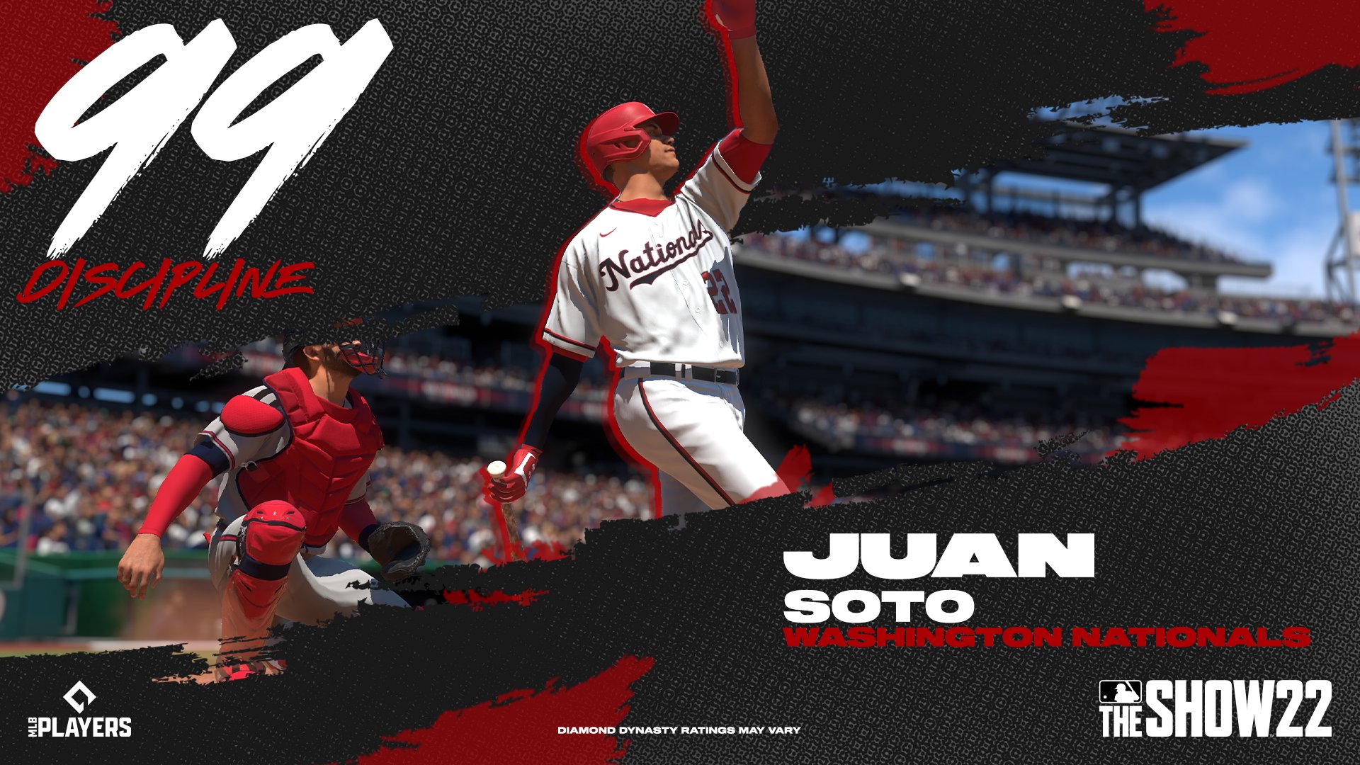 X \ MLB The Show على X: Look at @JuanSoto25_ with the 99 discipline at the  plate! Discipline = Soto Shuffle. 🇩🇴😜 #NATITUDE Pre-order #MLBTheShow  22