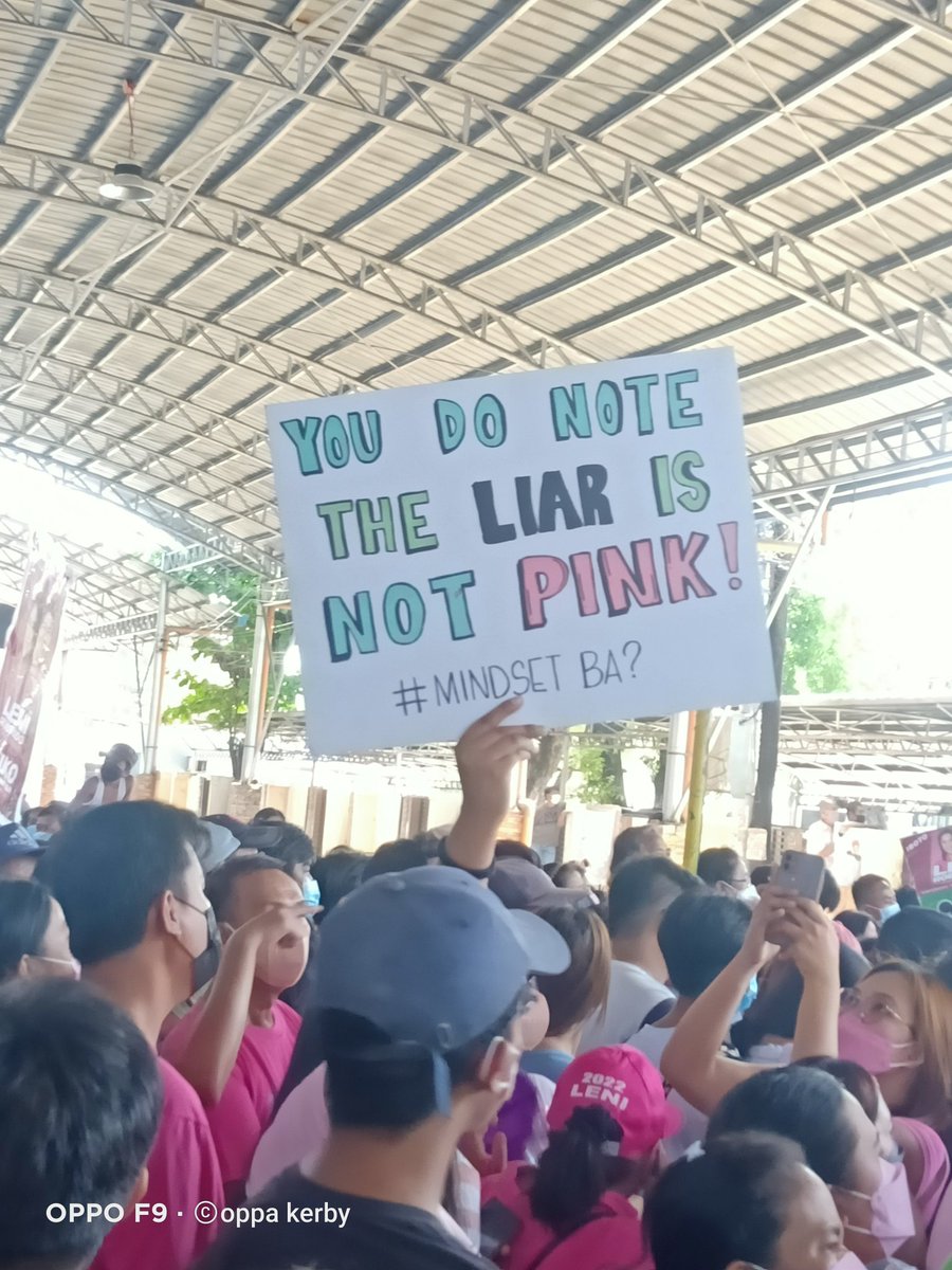 handsbryan24's tweet photo. You do note the liar is not pink 

#mindsetba??
#LetLeniLead2022 
#VPLeni https://t.co/TcQsJqZckA
