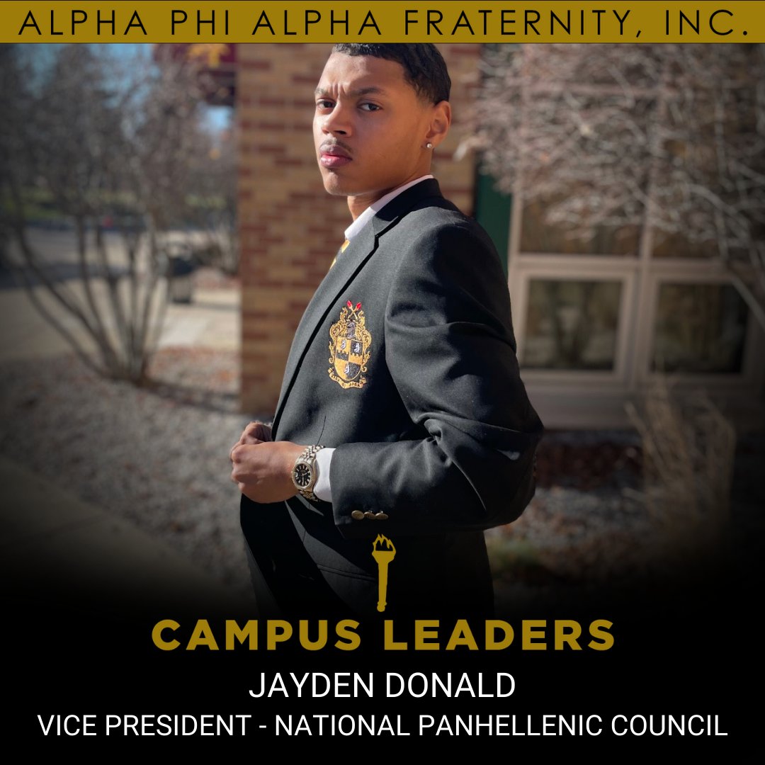 apa1906NETwork's tweet photo. Brother Jayden Donald, a sophomore with a 3.8 GPA at Bowling Green State University and Vice President of the National PanHellenic Council, is recognized as an Alpha Campus Scholar and Leader.

Please share.

#APA1906Network #MenOfDistinction #AlphaCampusScholarandLeader https://t.co/vOvelT7PuB