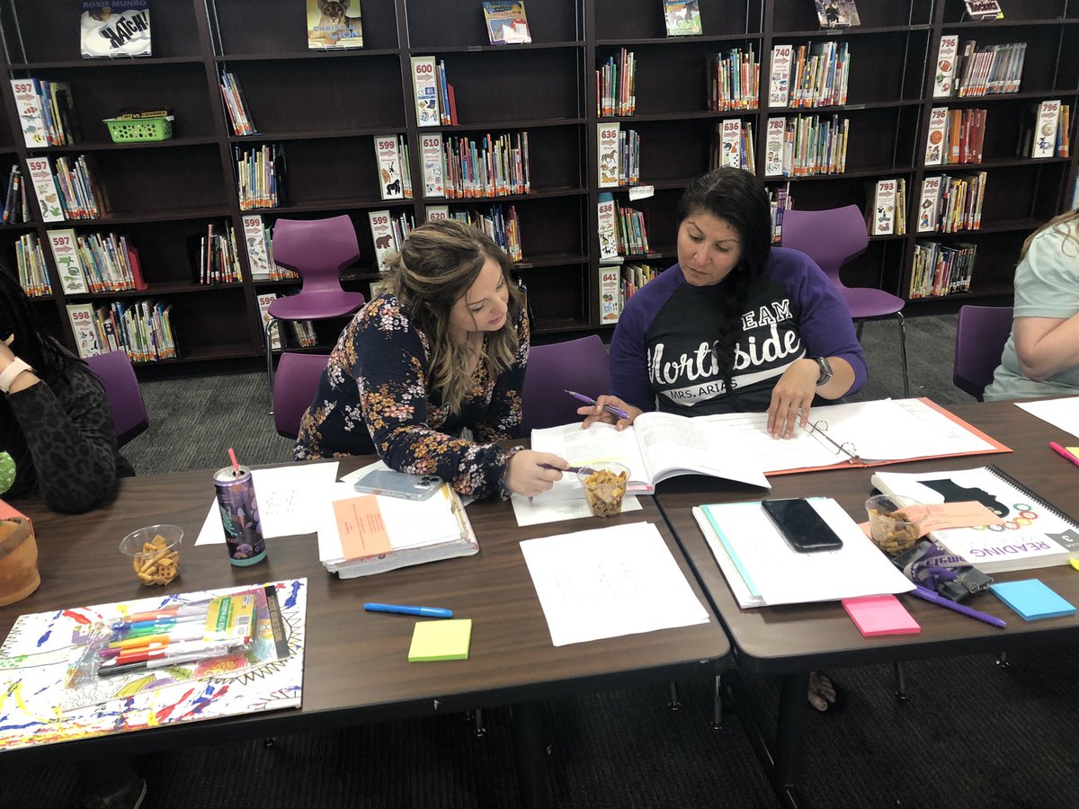 Northside Elementary’s PLC guiding coalition spent time learning together today and reviewing student data.  I’m so proud of the important work this team is doing <a href="/NorthsideAISD/">Northside_AISD</a>! #LearningByDoing #AAAA #LeadUp