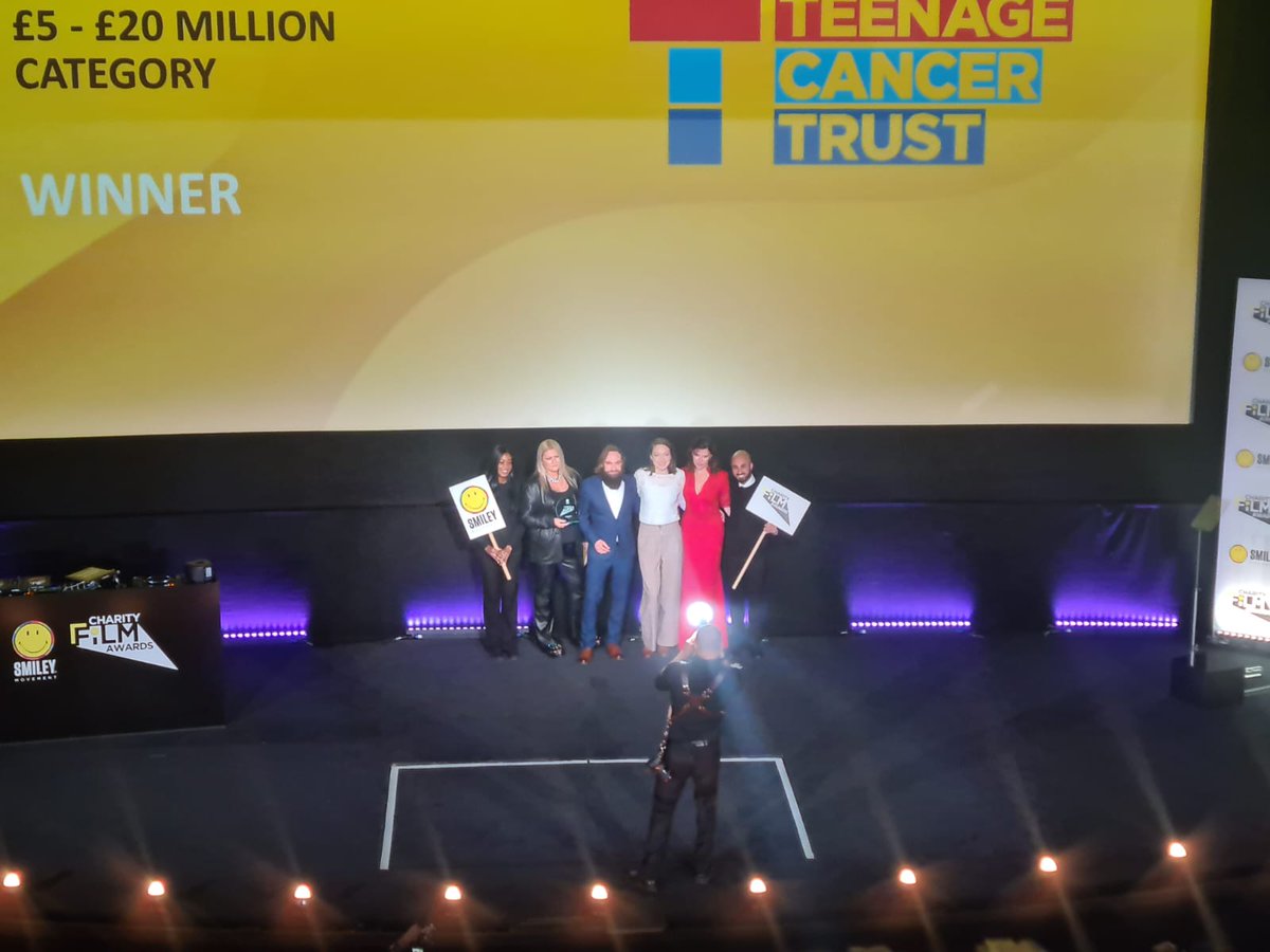 We did it!! @TeenageCancer won Gold @CharityFilm_ what an amazing night in #odean #leicestersq my heart is full of #joy for a film made entirely in-house during #lockdown #femaledp #charityfilmmaking #Oscars2022