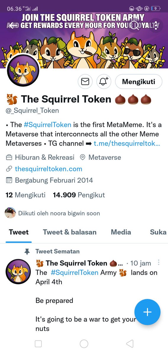 MaryatiKbm's tweet photo. @crypto_bearr @_Squirrel_Token DONE.. WISH ME LUCK 🌻 https://t.co/lY3h5yse8l