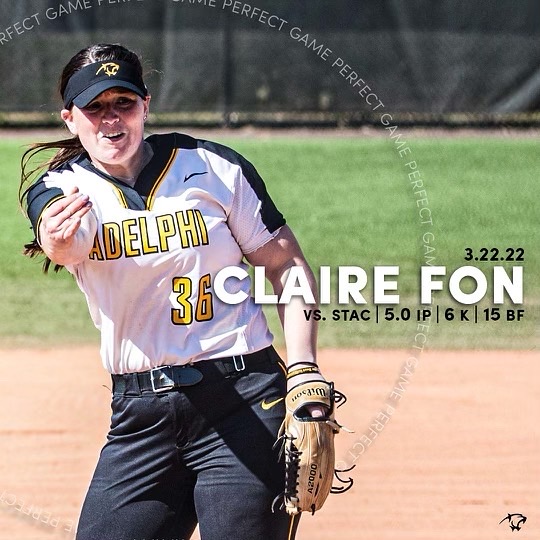 AdelphiSb's tweet photo. 𝗛𝗶𝘀𝘁𝗼𝗿𝘆 𝗵𝗮𝘀 𝗯𝗲𝗲𝗻 𝗺𝗮𝗱𝗲.

Claire Fon and Lindsey Hibbs threw back-to-back perfect games. 

That's right.

THEY DID THAT.💪

🔗: https://t.co/MZpV13xkSS

#HailAdelphi #GoPanthers https://t.co/8hX6yjFoxQ