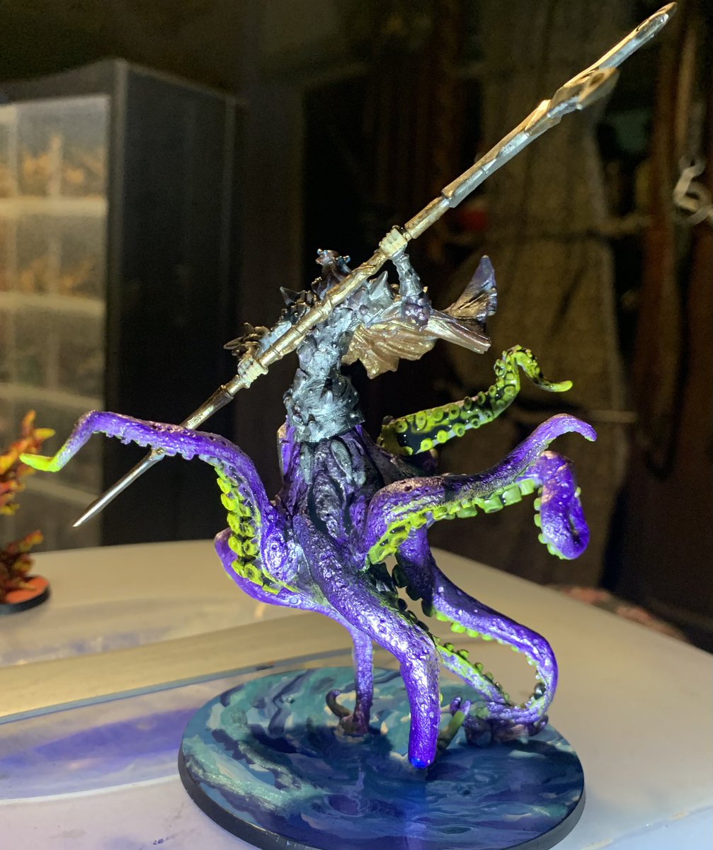 NavajoBirdsong's tweet photo. #MassiveDarkness2 #RoamingMonster #TheReaper #painting Iβll try n get better photies in daylight.. https://t.co/tBevnBudGg