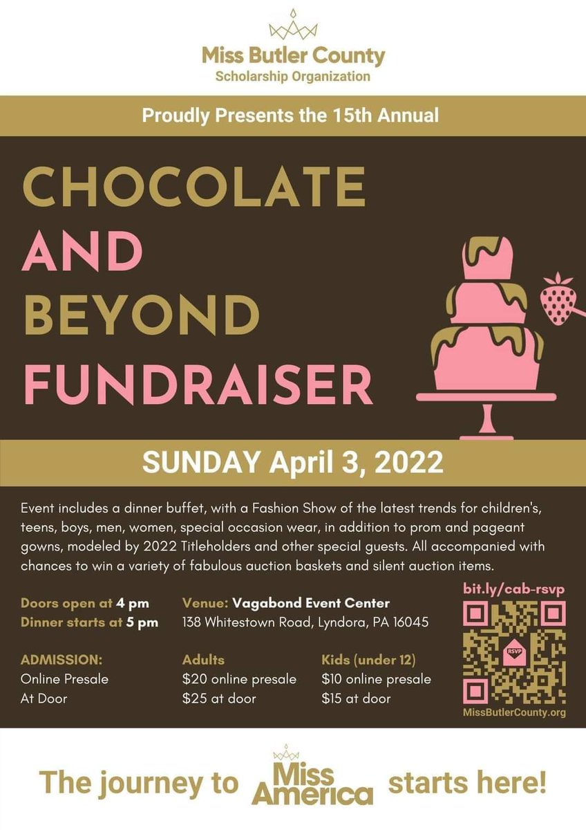 Do you like chocolate? 🍫
How about the latest trends in evening wear?💃
Then come out to the #ChocolateandBeyond fundraiser on April 3rd! 
You might see a familiar face 👀