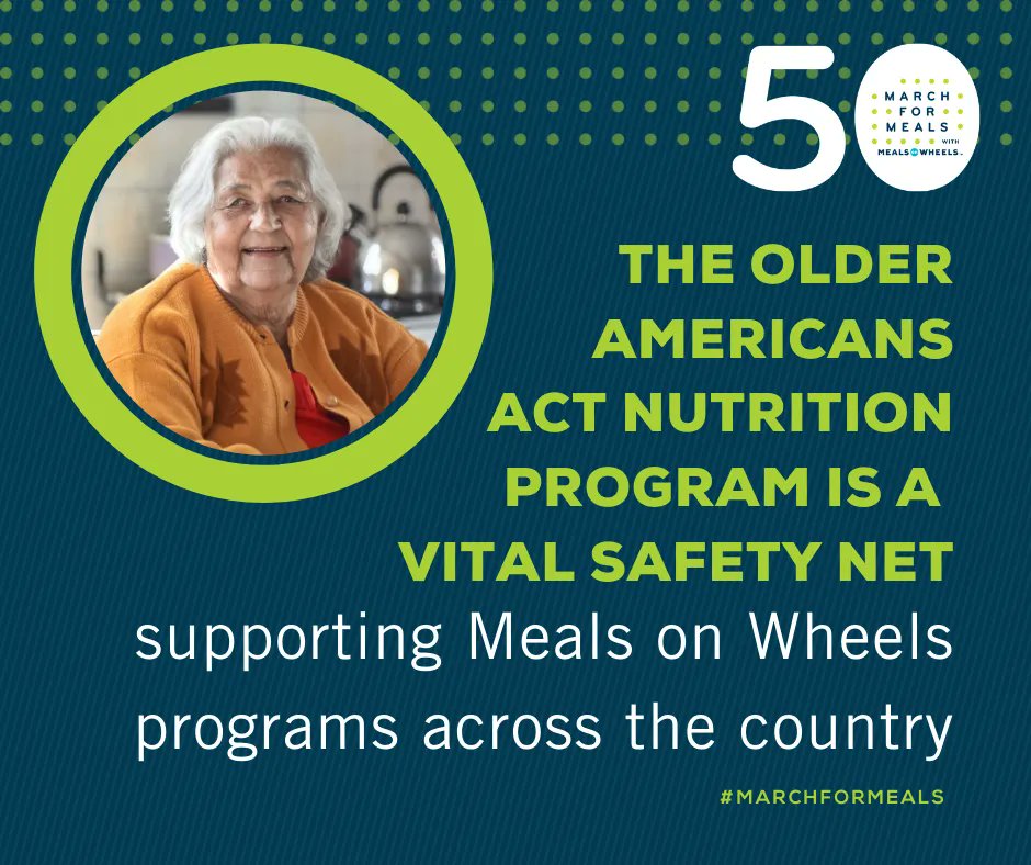 LovelandMeals's tweet photo. March 22 marks the official 50th anniversary of the #OlderAmericansActNutritionProgram.
Read about news regarding the program and how to support it in our latest blog: https://t.co/m4u9Xfk4P6
#MarchforMeals #MealsonWheels #snp50 #hunger #isolation #MOWLB #MOWLBdelivers https://t.co/TEKS866mA2