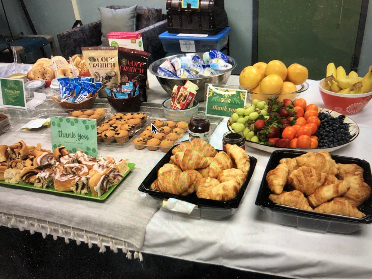 Thank you 1st Grade families for the lovely appreciation treats. Brookside’s staff feels your love!