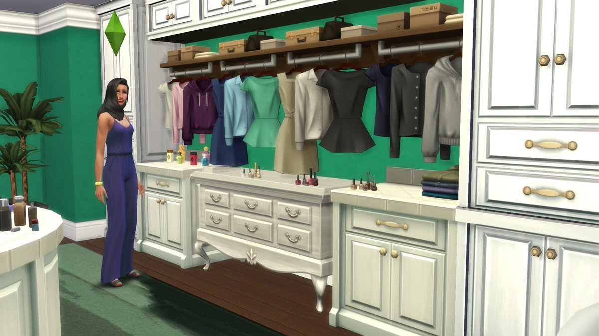 EA's tweet photo. Material Gworl ✅💅  @TheSims https://t.co/d3ExdfFkXJ