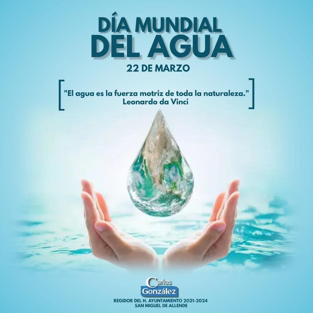 CarlosGlezGto's tweet photo. 💧🌎 Este #DíaMundialDelAgua, sigamos creando conciencia acerca de la importancia de este vital líquido en la nuevas generaciones, no la desperdiciemos y juntos #CuidémoslaDeCorazón. 

#ElAguaEsVida🌱
 #SanMiguelDeAllende ❤️ https://t.co/hfptYqV7nd