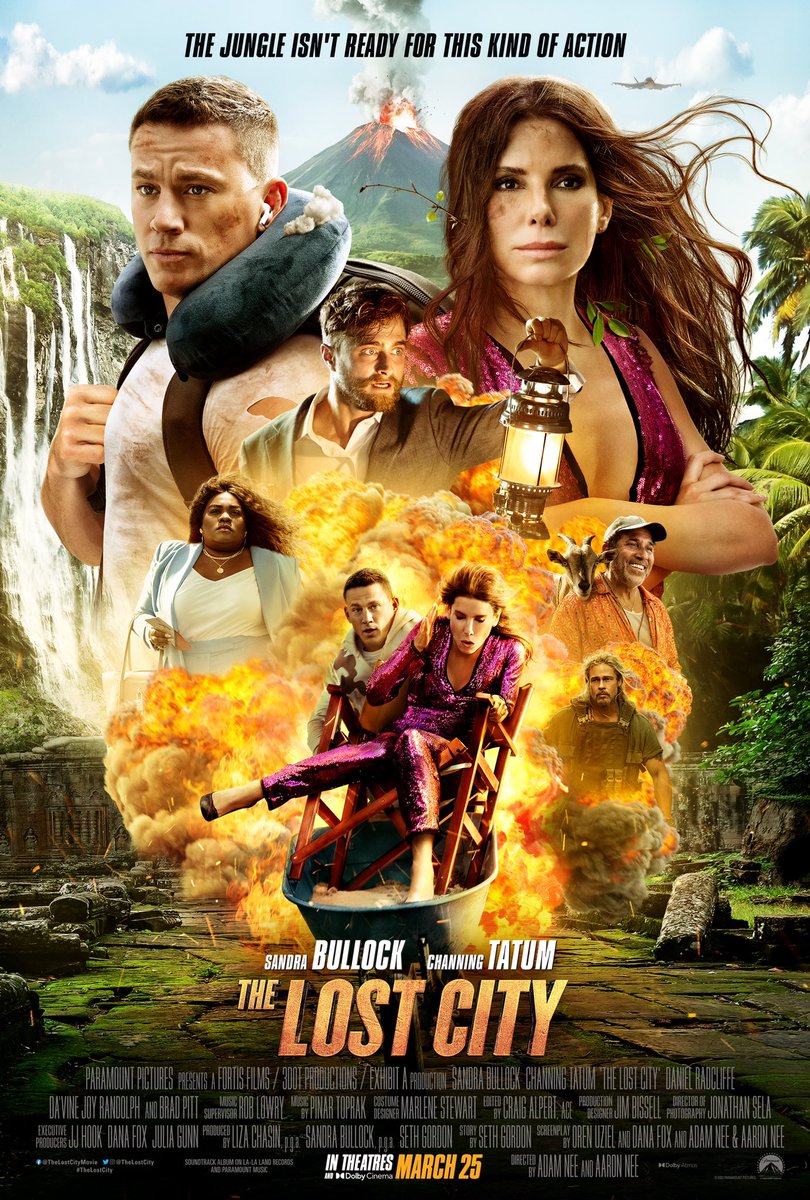 neuroticmonkey's tweet photo. Now Watching: THE LOST CITY (2022) #NowWatching #ForReview https://t.co/Hq0TqqEQB1
