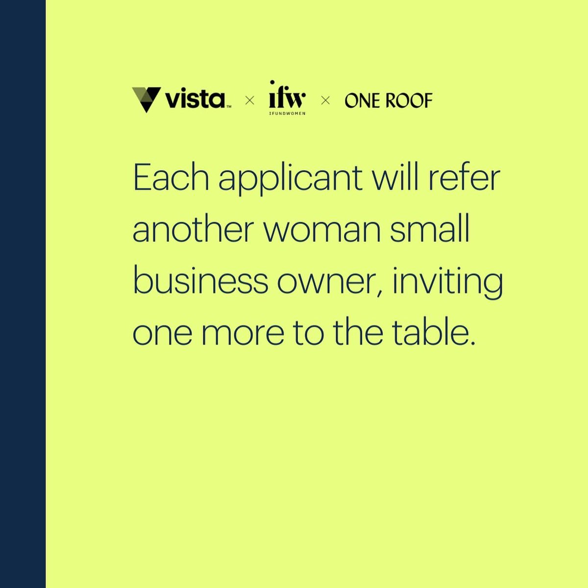 weareoneroof's tweet image. We are so excited to announce ReferHer a program we are involved in led by @Vistaprint @IFundWomen to support women-led small businesses in Syd. Apply for access to capital, biz coaching &amp;amp; connections via ifundwomen.com/vista-referher
