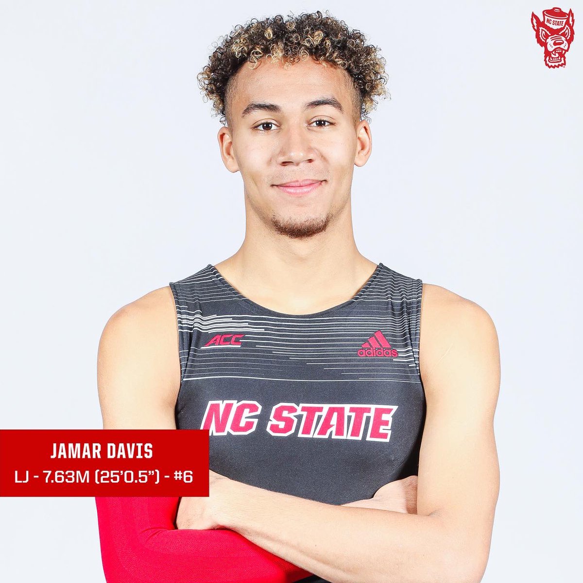 𝗧𝗢𝗣-𝟭𝟬 𝗧𝗨𝗘𝗦𝗗𝗔𝗬

<a href="/jamar_jdavis/">Jamar Davis</a> began outdoors with a top-10 national mark in the long jump, checking in at No. 6!

#GoPack | #WolfpackTF
