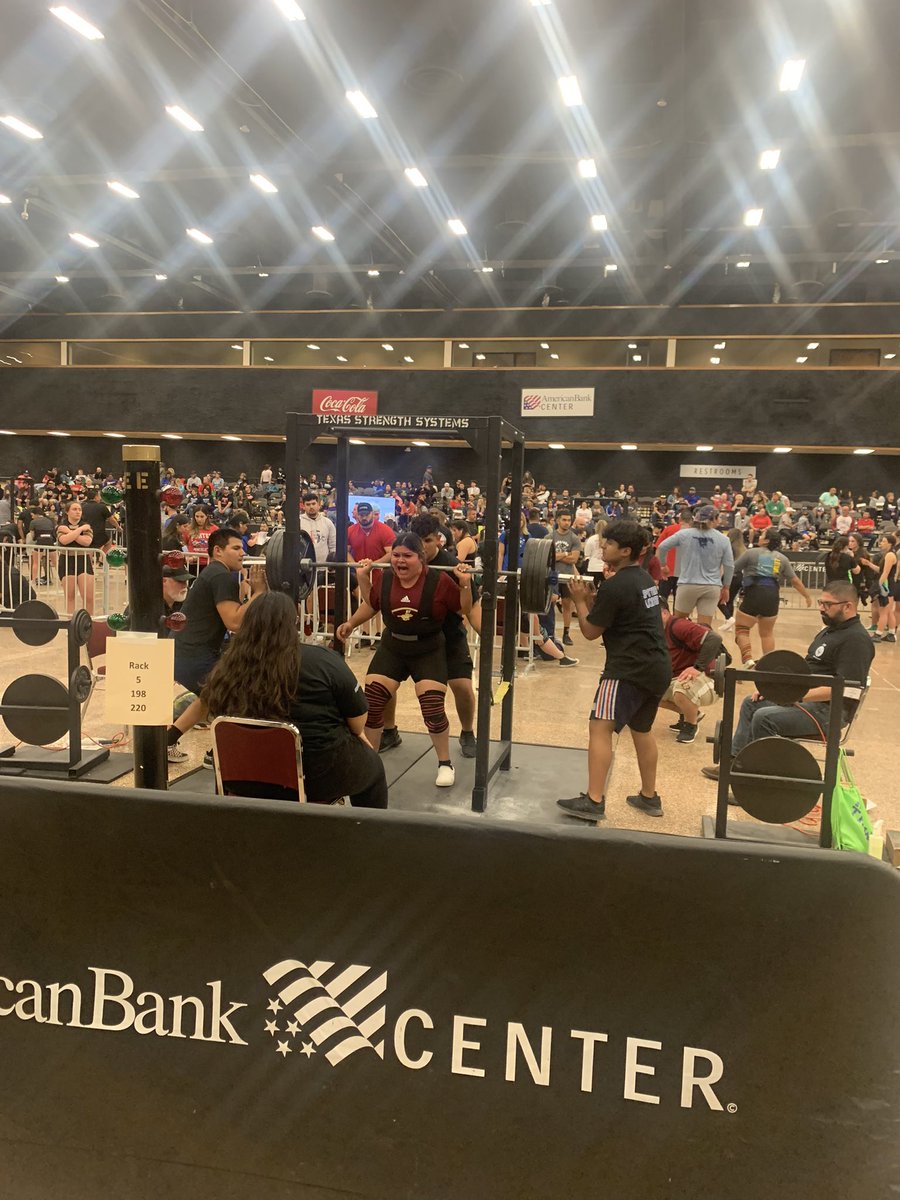 Karmen Rosas and Francis Arroyo competed at the state powerlifting meet this weekend! Both set personal records and competed at the highest level. Beyond proud of these lady Rough Riders.<a href="/emsisdathletics/">EMS ISD Athletics</a>