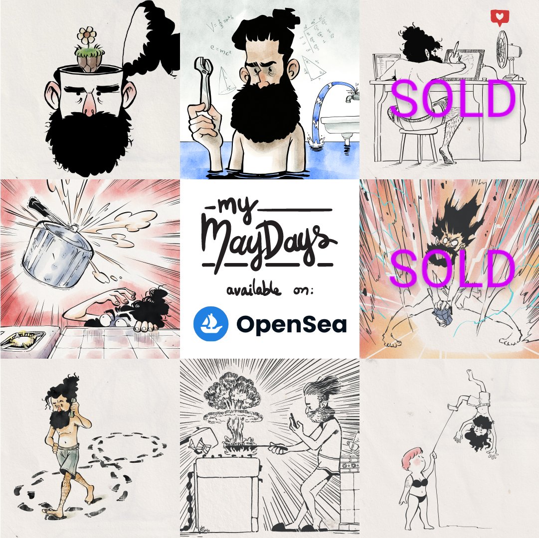 mayo_bous_art's tweet photo. GN! A friendly reminder that my #NFTcollection about domestic disasters still exists and it's making its way into SOLD. You're still on time to get your own, here:

https://t.co/i2YRxQYHU5 https://t.co/TgKBwj31cc