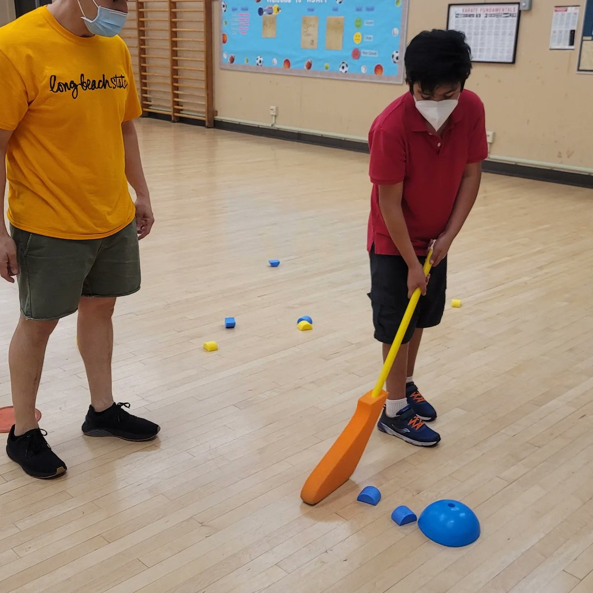 CSULB_APE's tweet photo. Fun lesson in ASAPP today with Coach Brittney! We did a Paralympic lesson by sorting different pictures of countries, practicing our hockey skills, and cooling down with yoga.
#ASAPP #CSULB_APE #hockey #paralympics https://t.co/EDaM8okrId