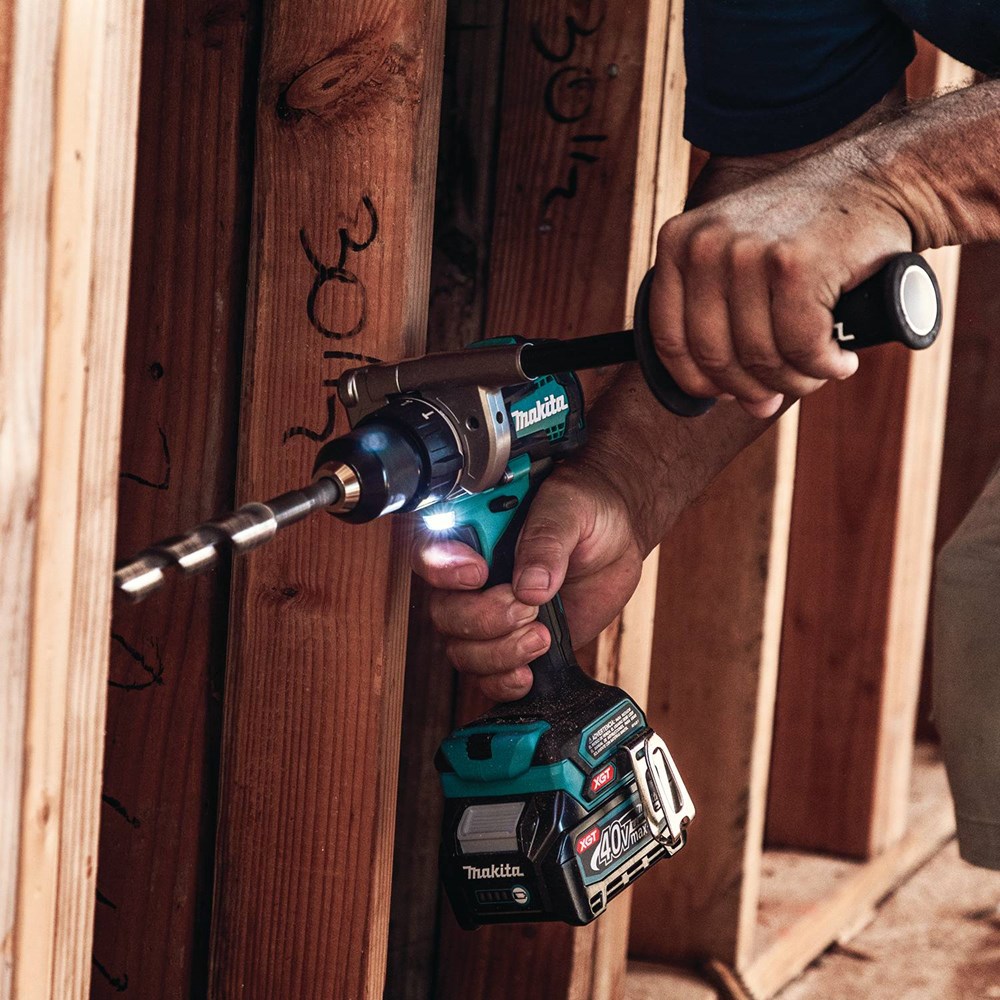 MakitaTools's tweet photo. Outpower, Outsmart, and Outlast the rest with the 40V XGT Hammer Drill. Up to 2,600 RPM, 1,250 in.lbs of Torque, and an electronic clutch with 41 settings in low and 21 in high. The ultra-smooth variable speed trigger provides optimum control over all that power #gph01 #xgt https://t.co/yvqKwbIUR3