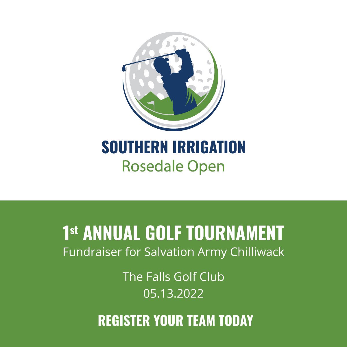 IvanLindhout's tweet photo. I’ve partnered with @SouthIrrigation to organize a charity golf tournament @fallsgc on May 13, 2022. Visit https://t.co/q25xkbezud to register or for sponsorship opportunities! https://t.co/xUMBB8MpXg