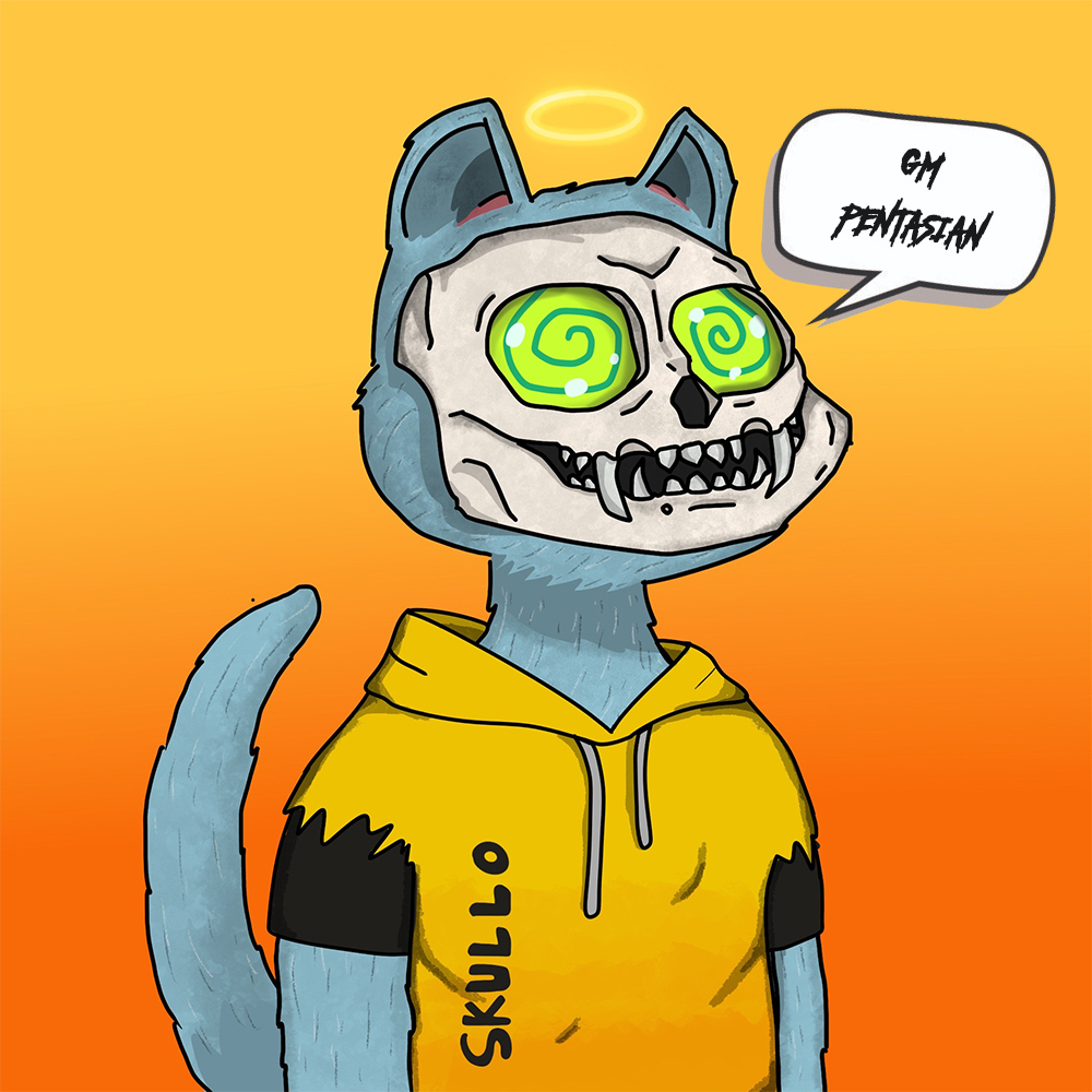 GM #pentasian , ah long time no see 💀😺