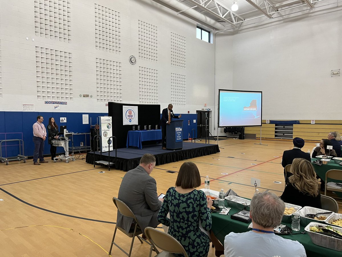 repdelgado's tweet photo. Congratulations to all of the students who participated in the @BroomeBOCES app challenge! Your projects were creative, innovative, and community oriented. I was humbled by the opportunity to speak with you all this evening at the awards dinner.  Thanks for having me. https://t.co/RER5vtQTJE