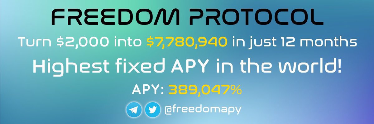 SunnyWoo0919's tweet photo. @AltcoinDailyio GM 👋 #Freedom is our target🔥
#World #First #Fix #380k% #APY
In #Ethereum #Defi 3.0 https://t.co/Z3bvJeAEk6